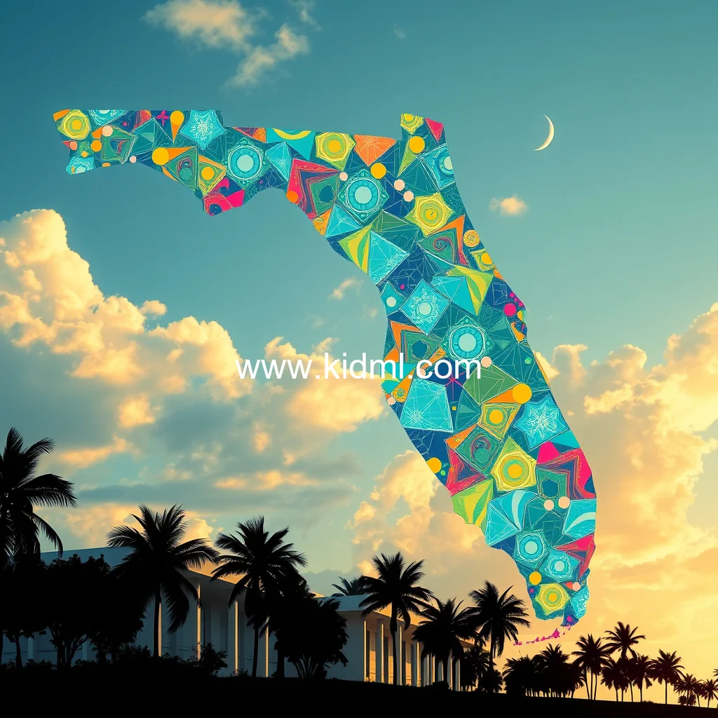 Artistic representation for Ai revolutionizes florida's public schools: