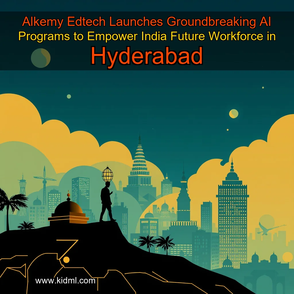 Artistic representation for Alkemy Edtech Launches Groundbreaking AI Programs to Empower India Future Workforce in Hyderabad