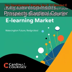 Artistic representation for Key Developments Shaping the K 12 Blended E Learning Market : Trends Innovations and Future Prospects Cardinal Courier