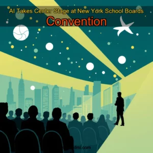 Artistic representation for AI Takes Center Stage at New York School Boards Convention