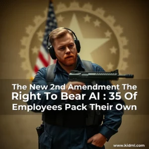 Artistic representation for The New 2nd Amendment The Right To Bear AI : 35 Of Employees Pack Their Own