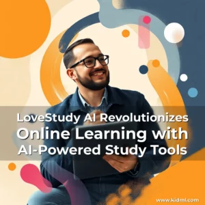 Artistic representation for LoveStudy AI Revolutionizes Online Learning with AI-Powered Study Tools