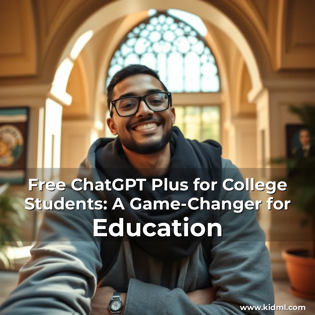 Read more about the article Free ChatGPT Plus for College Students: A Game-Changer for Education