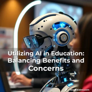 Artistic representation for Utilizing AI in Education: Balancing Benefits and Concerns