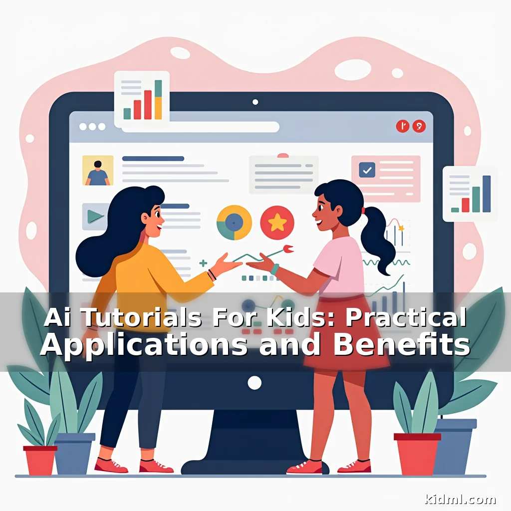 Artistic representation for Ai Tutorials For Kids: Practical Applications and Benefits