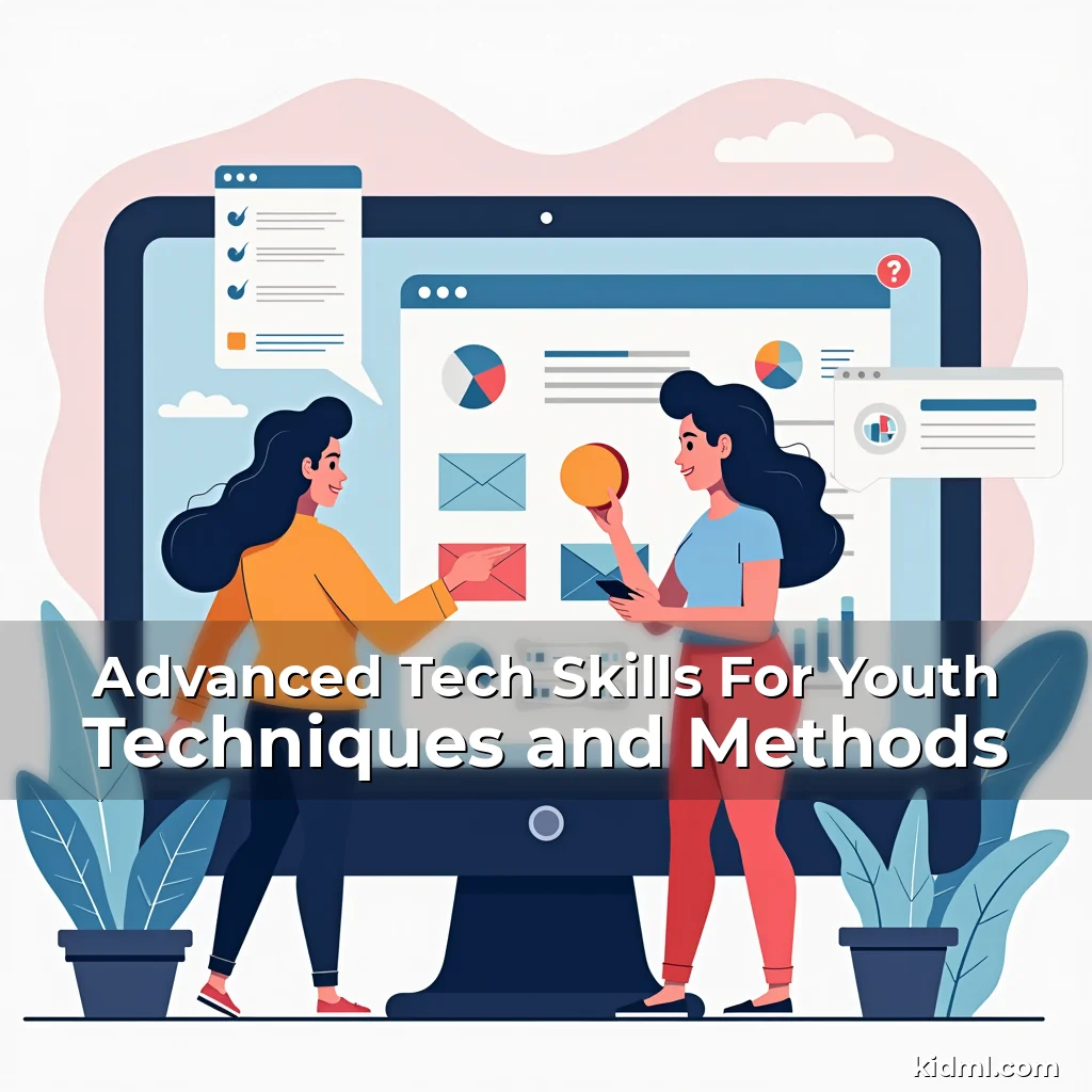 Artistic representation for Advanced Tech Skills For Youth Techniques and Methods