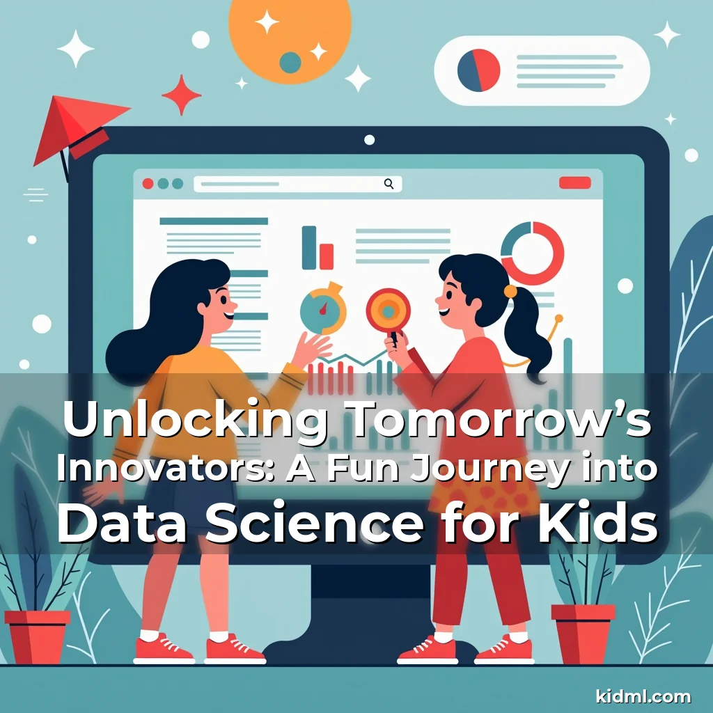Artistic representation for Unlocking Tomorrow’s Innovators: A Fun Journey into Data Science for Kids