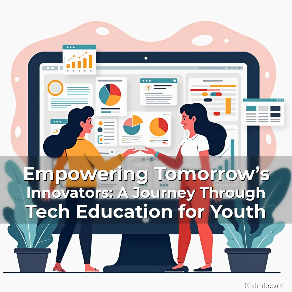 Artistic representation for Empowering Tomorrow’s Innovators: A Journey Through Tech Education for Youth