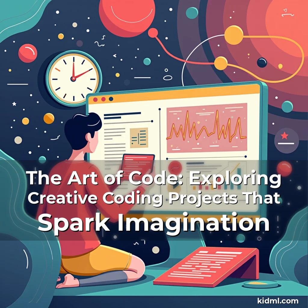 Artistic representation for The Art of Code: Exploring Creative Coding Projects That Spark Imagination